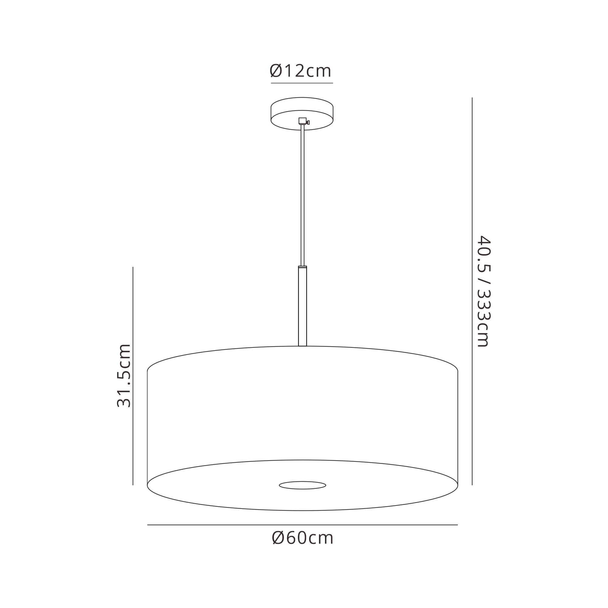 Baymont BL GR Ceiling Lights Deco Single Pendant